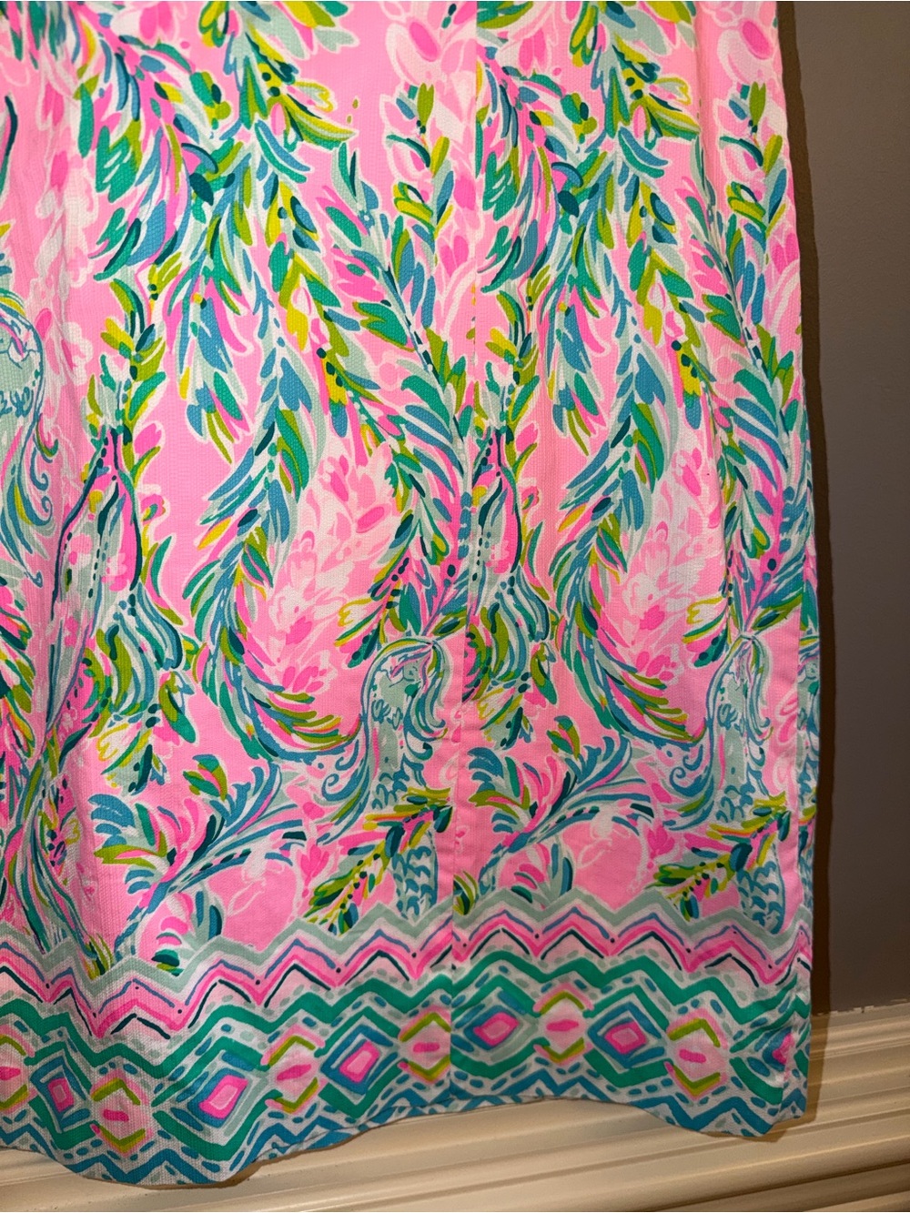 Lilly Pulitzer Mila Shift Dress | Pink & Teal | Size 14 - Picture 4 of 11